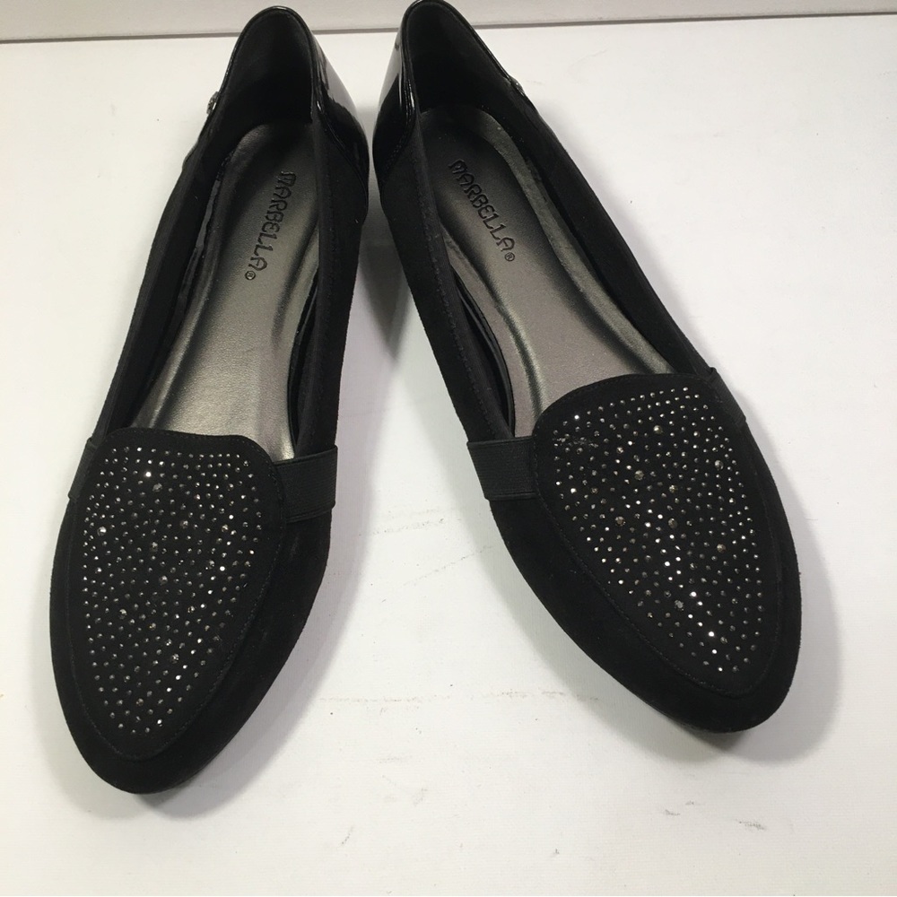 Marbella Shoes Black 9M Studs SB-M